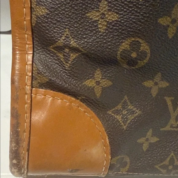 Louis Vuitton Tan and Brown Monogram Briefcase VINTAGE - Picture 2 of 16